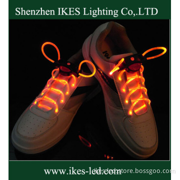 Light up Nylon LED Shoelace with Battery (yellow)